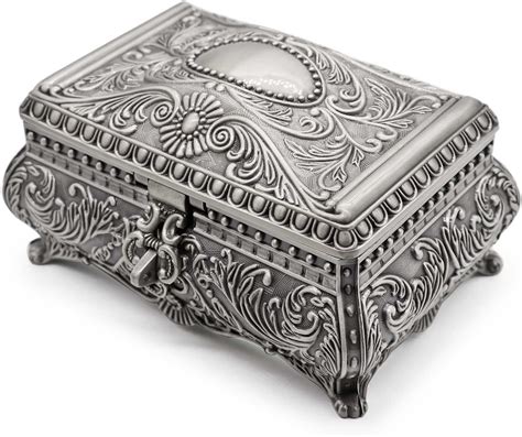 Amazon.com: Vintage Metal Jewelry Box